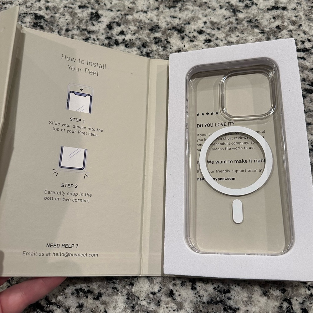 NWT Peel Super Thin MagSafe Phone Case for iPhone 14 Pro - Clear